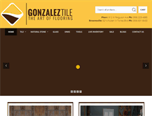 Tablet Screenshot of gonzaleztile.com